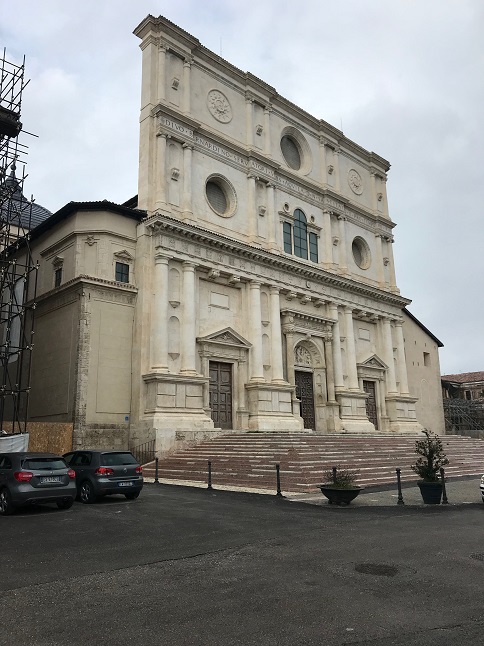 Basilica di S. Bernardino dopo il terremoto Aprile 2018