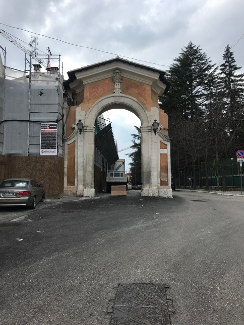 Porta Castello dopo il terremoto Aprile 2018