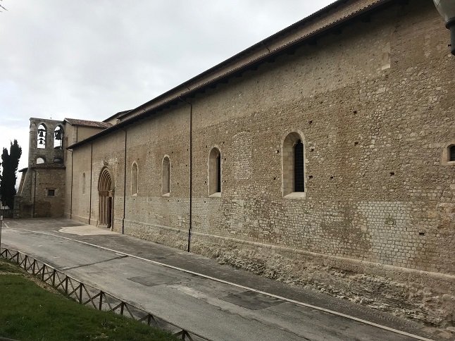 Basilica di S. Maria di Collemaggio dopo il terremoto Aprile 2018