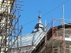 Particolare della cupola e del campanile della Basilica di S. Bernardino dopo il terremoto Aprile 2014