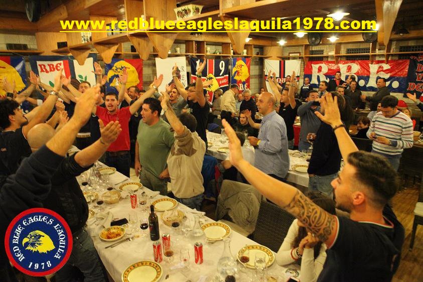 Cena celebrativa 35 anni Red Blue Eagles L\'Aquila 1978 Venerdi 11 Ottobre 2013