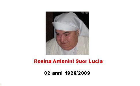 Rosina Antonini Suor Lucia