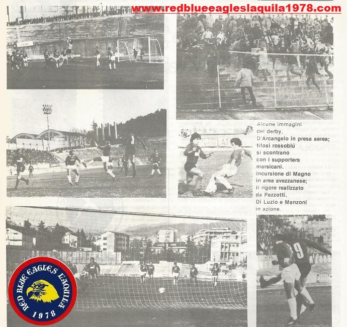 Scontri sugli spalti L'Aquila-Avezzano Serie D 1983