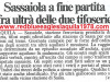 L'Aquila-Messina serie C2 31 Gennaio 1999. Sassaiola tra le due tifoserie al termine della partita.