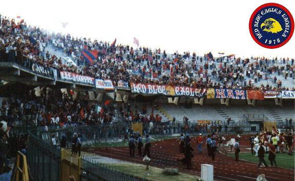 Festa promozione dopo lo spareggio Play off, finale L\'Aquila-Acireale sul neutro di Avellino 11 Giugno 2000 serie C2