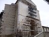 La facciata della Chiesa di Santa Maria Paganica dopo il terremoto Aprile 2012