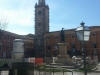 Piazza Palazzo, sullo sfondo il palazzo comunale Regina Margherita e la torre civica Aprile 2016