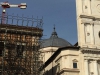 Particolare della cupola e del campanile della Basilica di S. Bernardino dopo il terremoto Aprile 2016