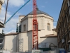 Cupola e campanile della Basilica di S.Bernardino dopo il terremoto Aprile 2015