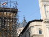 Particolare della cupola e del campanile della Basilica di S. Bernardino dopo il terremoto Aprile 2015