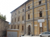 Università dell'Aquila Palazzo Carli  (facoltà di lettere) in centro storico in Via Cascina dopo il terremoto Aprile 2015
