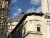 Particolare della cupola e del campanile della Basilica di S. Bernardino dopo il terremoto Aprile 2017