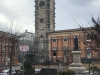 Piazza Palazzo, sullo sfondo il palazzo comunale Regina Margherita e la torre civica Aprile 2018