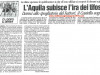 Contestazione e danni agli spogliatoi al rientro dalla trasferta di Castel di Sangro 22-04-2001 serie C1