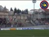 Scontri dentro lo stadio. Lancio di torce e bombe carta con ferimento di 3 poliziotti in L'Aquila-Sambenedettese 15 Dicembre 2002 serie C1