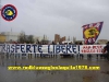 Red Blue Eagles L\'Aquila 1978 a Pontedera insieme agli Ultras Granata Pontedera 1979 uniti nel ricordo di Nicola Mezzacappa e nel protestare all\'esterno dello stadio contro la tessera del tifoso!  