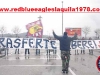 Red Blue Eagles L\'Aquila 1978 a Pontedera insieme agli Ultras Granata Pontedera 1979 uniti nel ricordo di Nicola Mezzacappa e nel protestare all\'esterno dello stadio contro la tessera del tifoso!